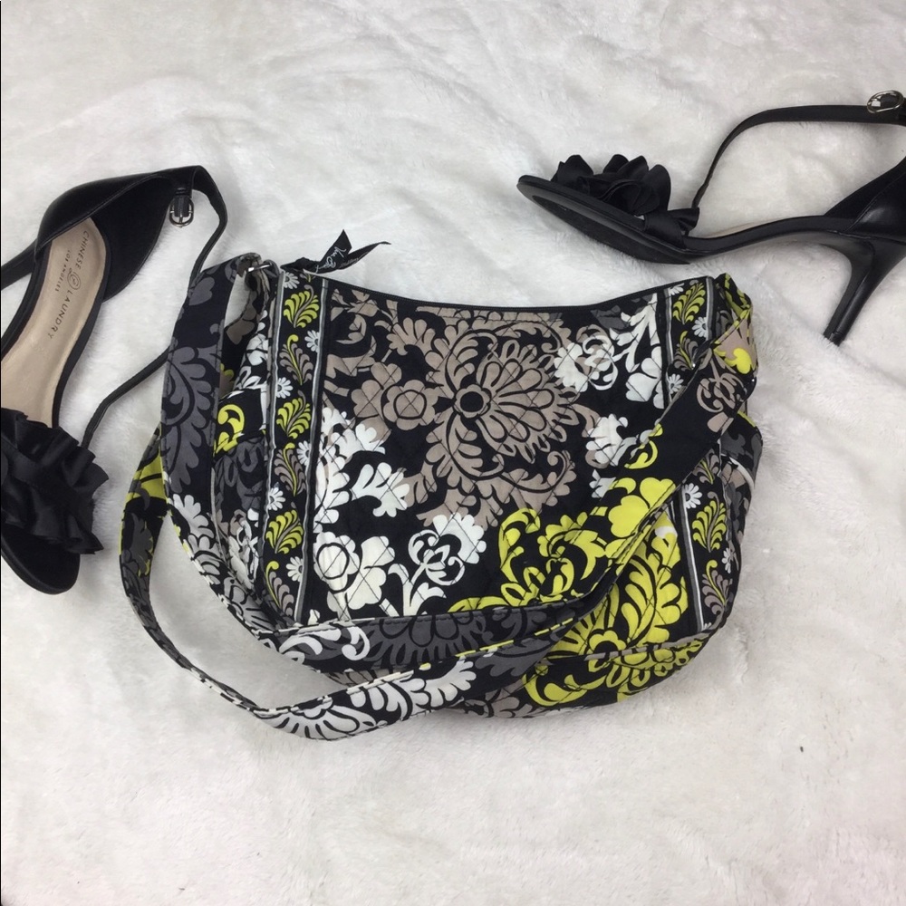 VERA BRADLEY MULTI COLOR YELLOW BROWN WHITE BAG - Picture 1 of 4